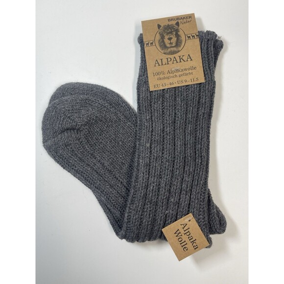 Brubaker Natur Alana Socks In Gray Sz 9-11.5 New - Picture 1 of 7